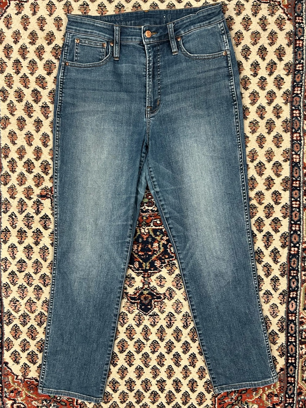 J CREW Vintage Slim Straight Jeans 30 10 Stretchy
